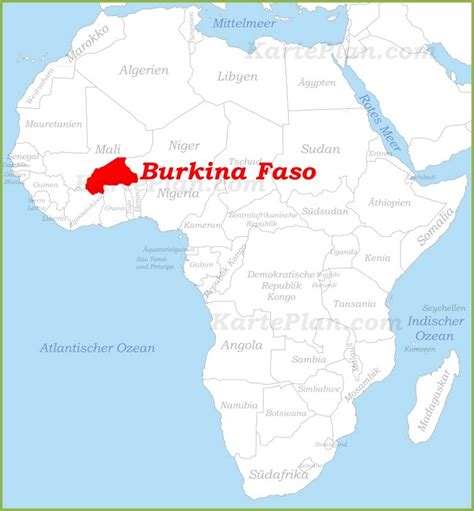 burkina faso karte afrika